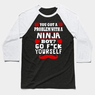 Ninja Samurai Katana Boy Hobby Gift Idea Baseball T-Shirt